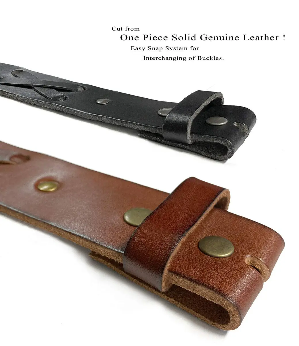 Belts.com TB105 Western X-Laced Full Grain Leather Belt Strap 38 | Classic Casual Style - view 4