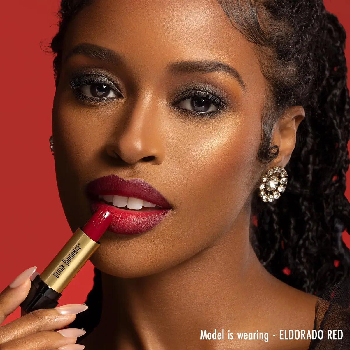 Black Radiance Perfect Tone Lipstick Lip Color Eldorado Red 0.13 Ounce | Long-Lasting Matte Finish - view 4