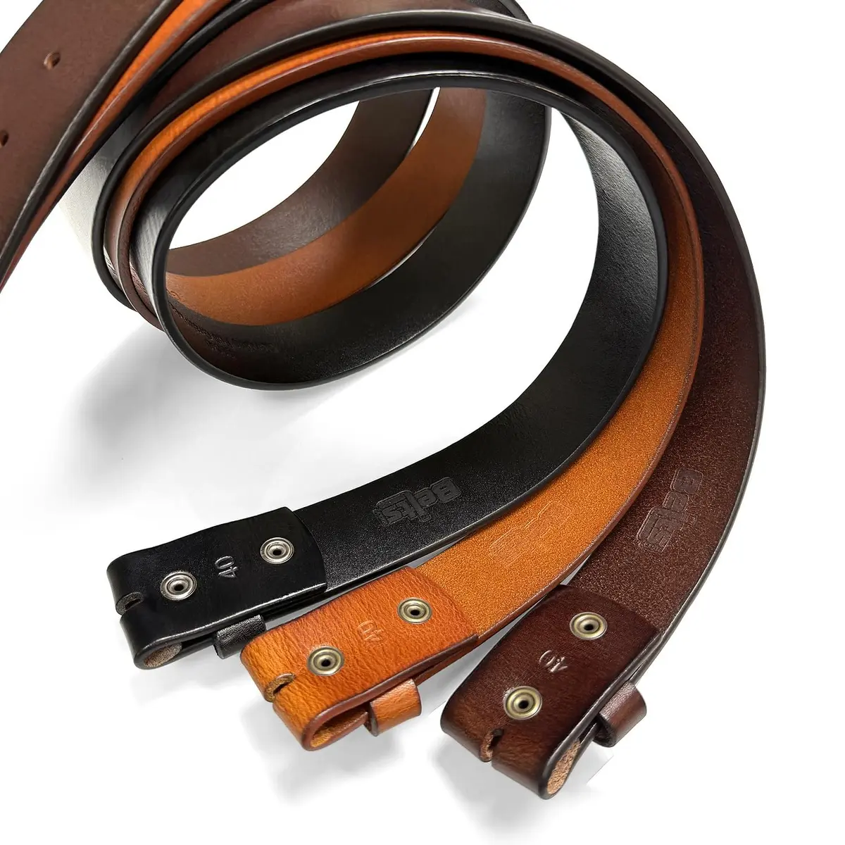 Belts.com Genuine Full Grain Cowhide Leather Belt Strap 1.5" Wide | Vintage Casual Style (Brown, 34) - view 4