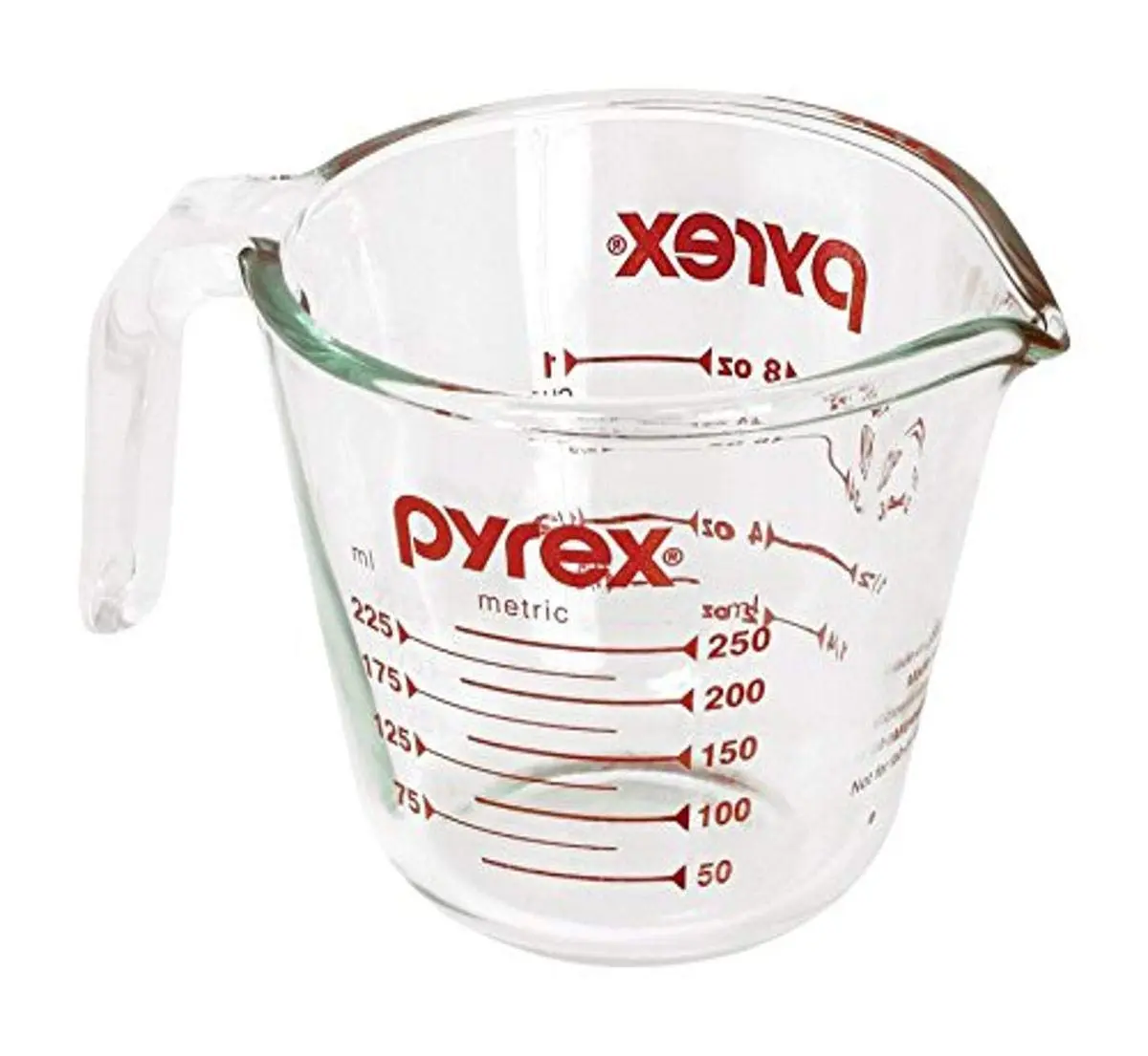 Pyrex Prepware 1-Cup Glass Measuring Cup | Clear, Microwave & Dishwasher Safe, 1118443 - main product image