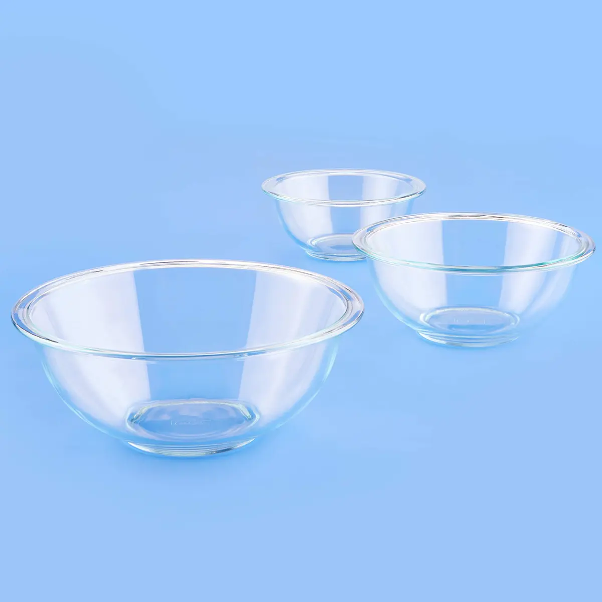 Pyrex Glass Mixing Bowls Set (3-Piece) 1-qt, 1.5-qt, 2.5-qt | Microwave & Dishwasher Safe - view 7