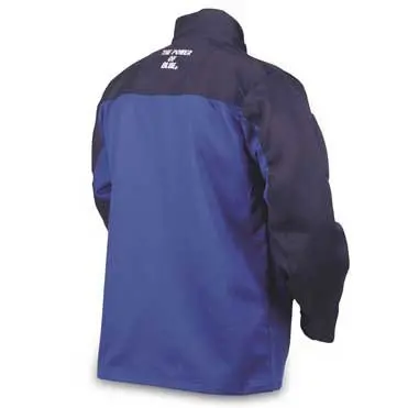 Miller Welding Jacket, XL, Royal Blue/Navy, 100% Cotton Indura | Flame-Resistant Workwear for Heavy-Duty Protection - view 2