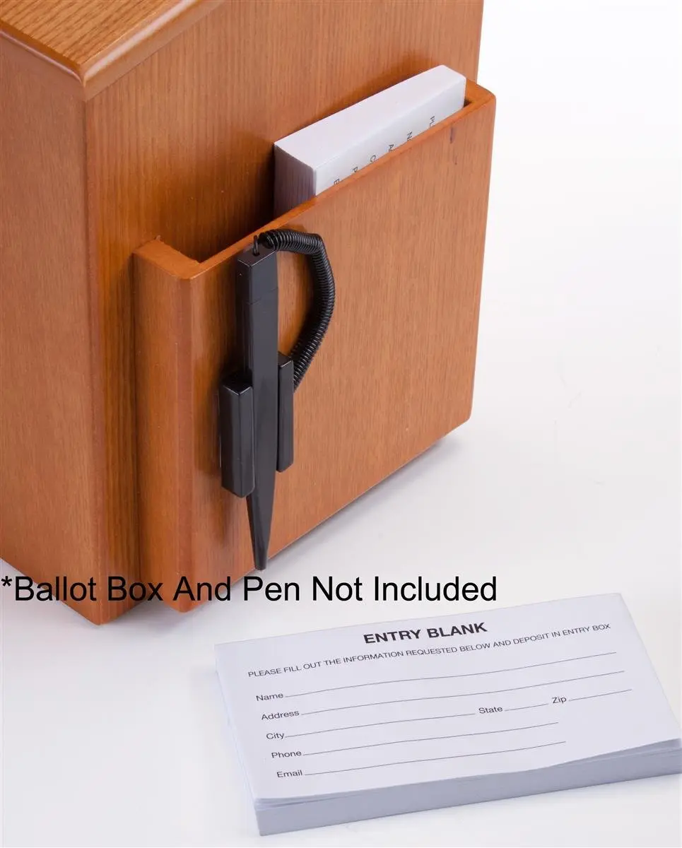 Displays2go Entry Form Pads for Raffles, Contests, Drawings; 1000 Forms Total | Collect Contact Information for Events - view 2