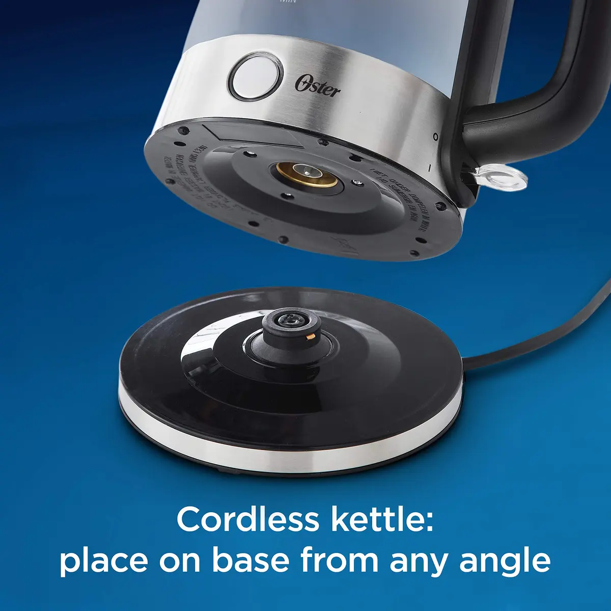 Oster Electric Water Kettle 1.7L | Illuminating Glass & Auto Shut Off - view 2
