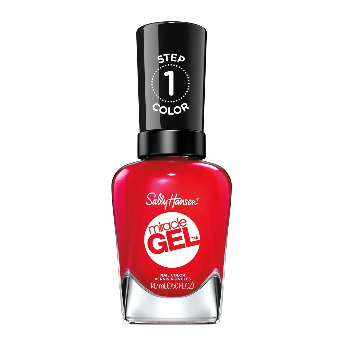 Sally Hansen Miracle Gel Nail Polish 0.5 Fl Oz | Long-Lasting, No UV Needed, Glossy Red Eye - main product image