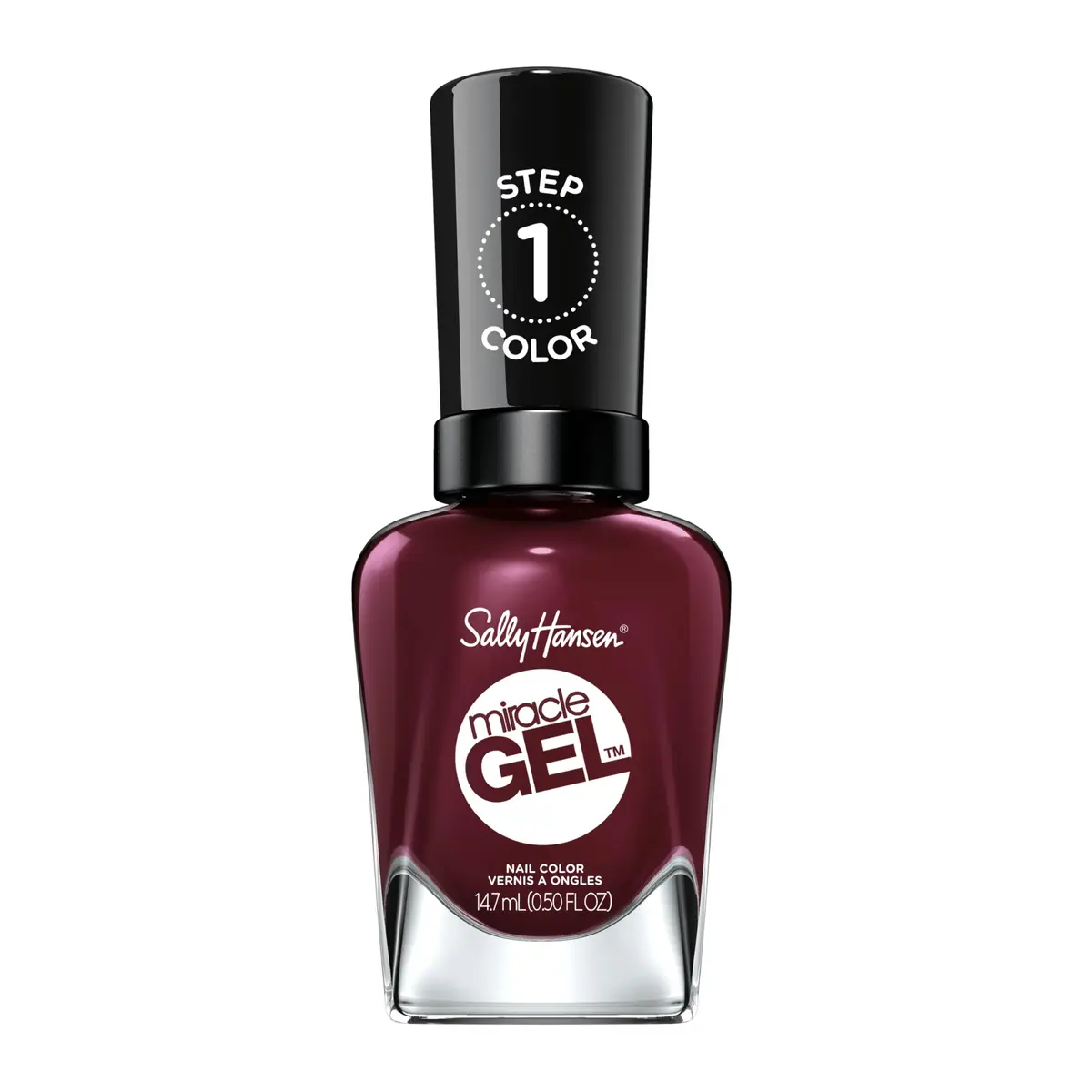 Sally Hansen Miracle Gel Nail Polish 0.5 Fl Oz | Long Lasting, No UV Needed, Vegan, Glossy, Wine Stock - main product image