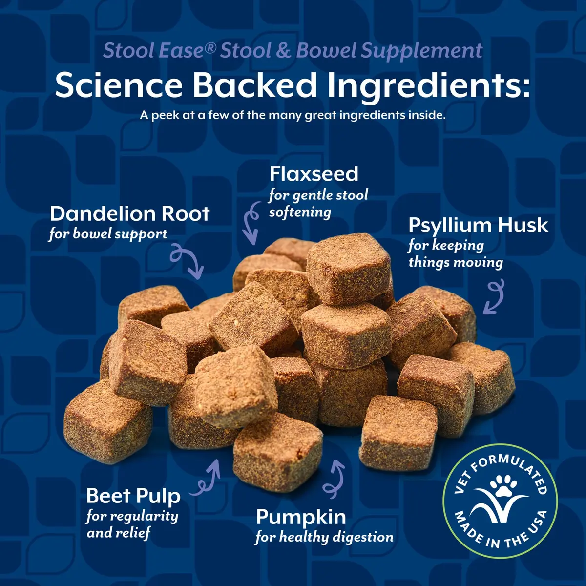 NaturVet Stool Ease Supplement for Dogs – 40 Soft Chews | Supports Normal Bowel Function - view 5
