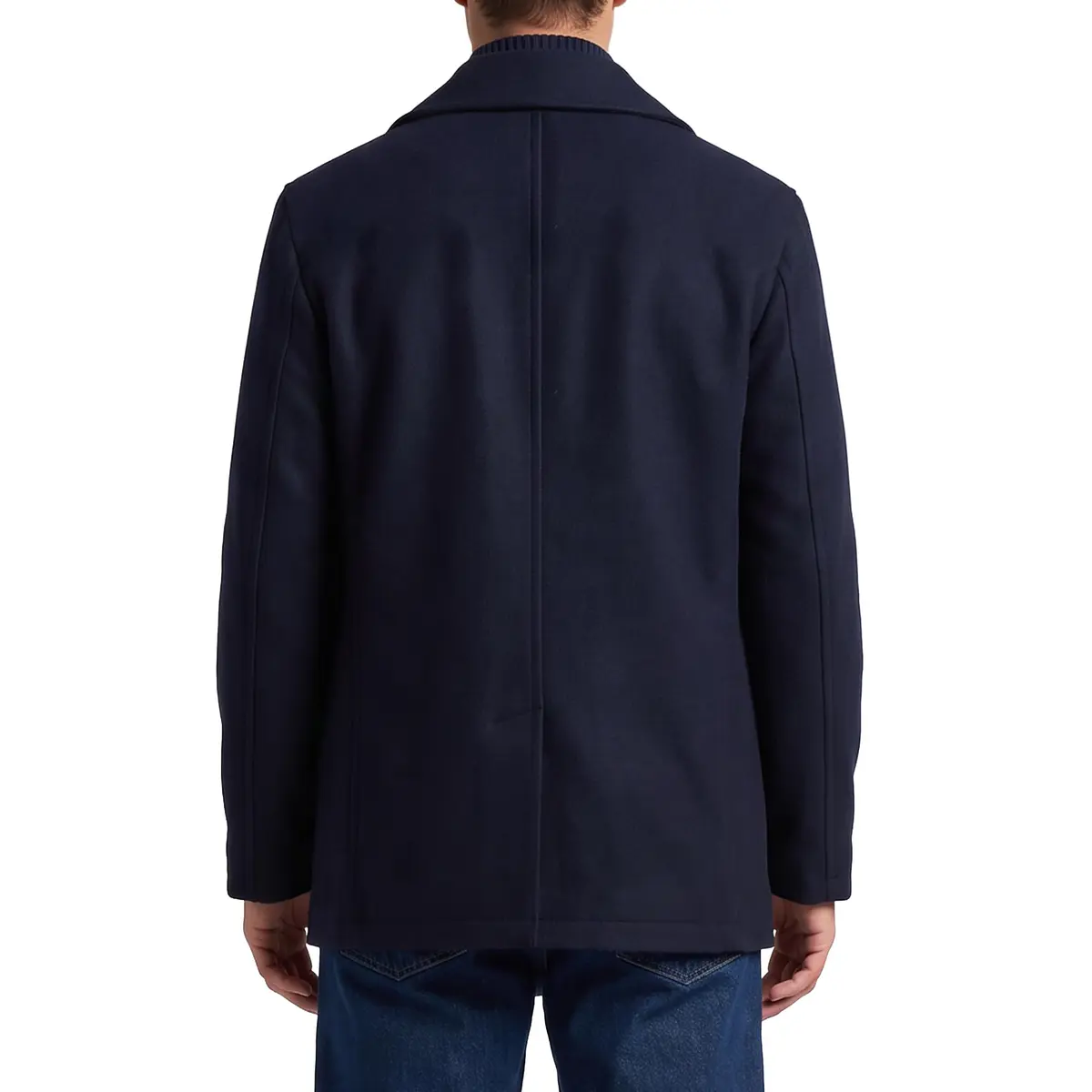 Nautica Wool Blend Peacoat – Double-Breasted Winter Coat, X-Large | Classic Cold-Weather Style - view 7