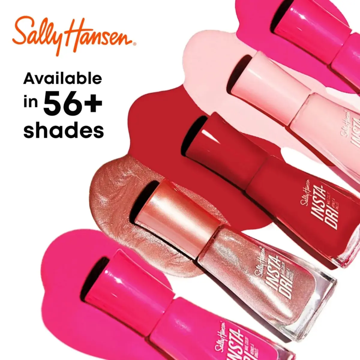 Sally Hansen Insta-Dri Nail Polish Back to Black 9.17ml (0.31 Fl Oz) | Quick Dry, Opaque, Shiny Finish - view 5