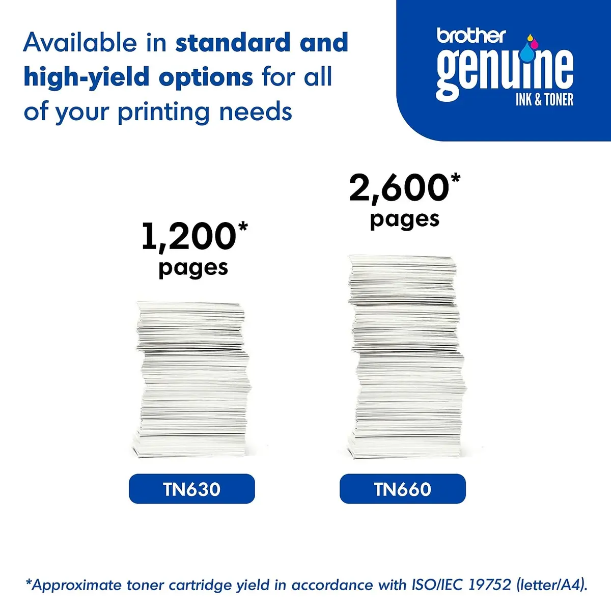 Brother TN660 High Yield Toner Cartridge | Up to 2600 Pages | Genuine Black Laser Toner - view 7