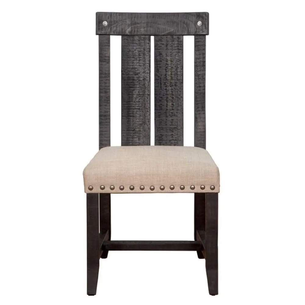 Modus Furniture Yosemite Solid Wood Dining Chair, Cafe | Armless, 24x20x40 in | Rustic Industrial Style - main product image