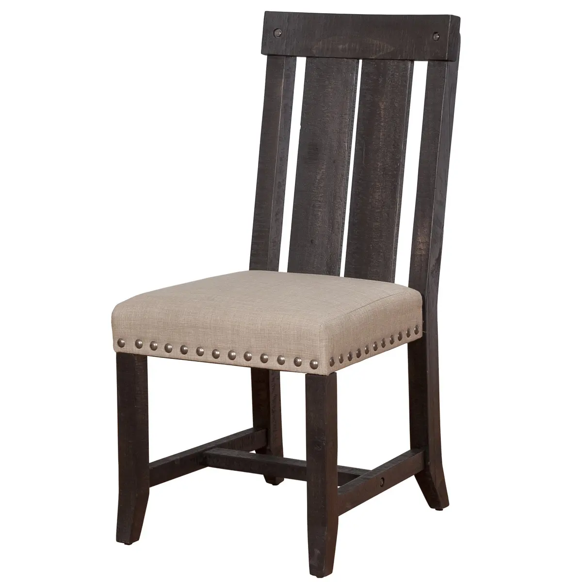 Modus Furniture Yosemite Solid Wood Dining Chair, Cafe | Armless, 24x20x40 in | Rustic Industrial Style - view 7