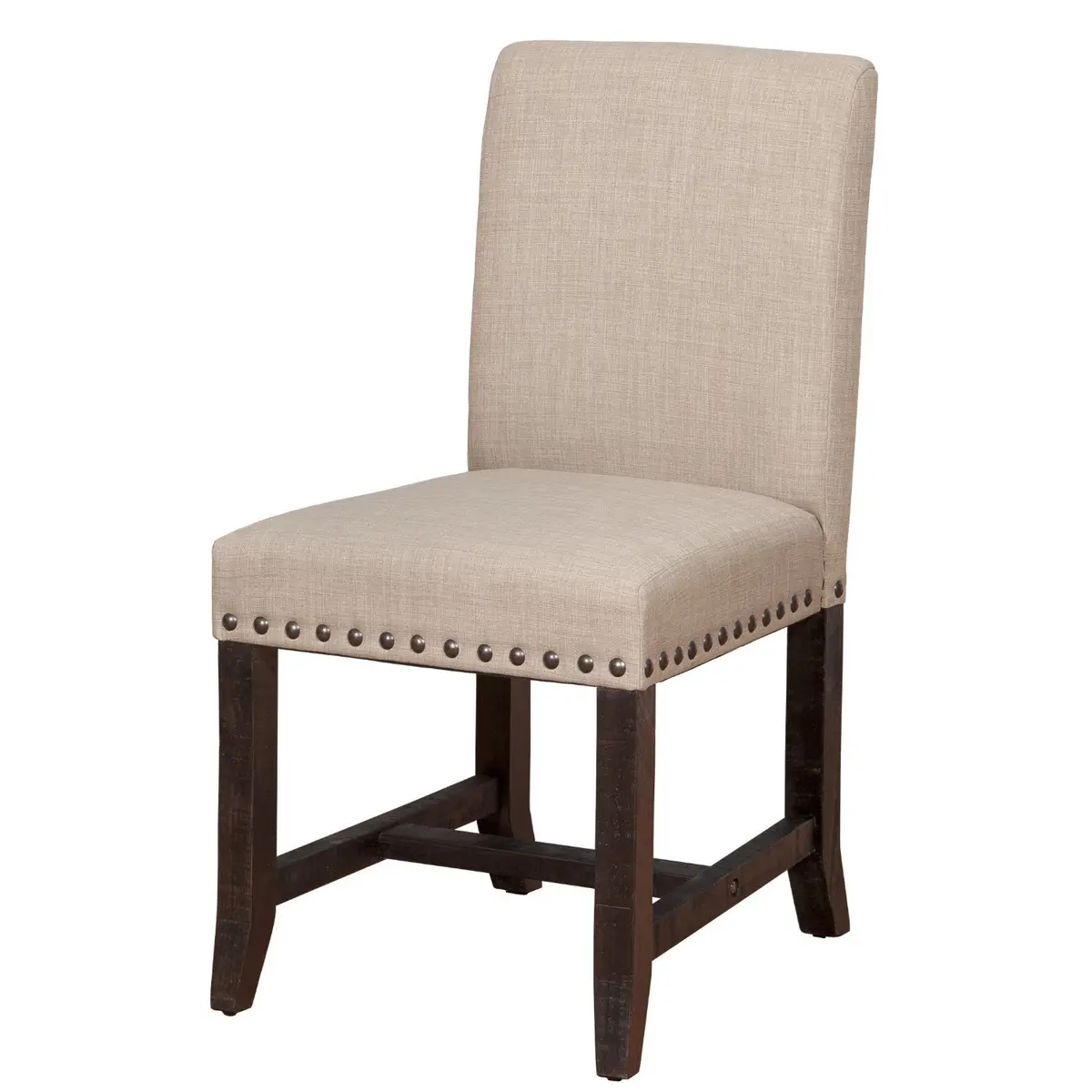 Modus Furniture Yosemite Upholstered Dining Chair, Cafe | Industrial Rustic Design, 24x20x37 in | Solid Pine & Polyester - main product image