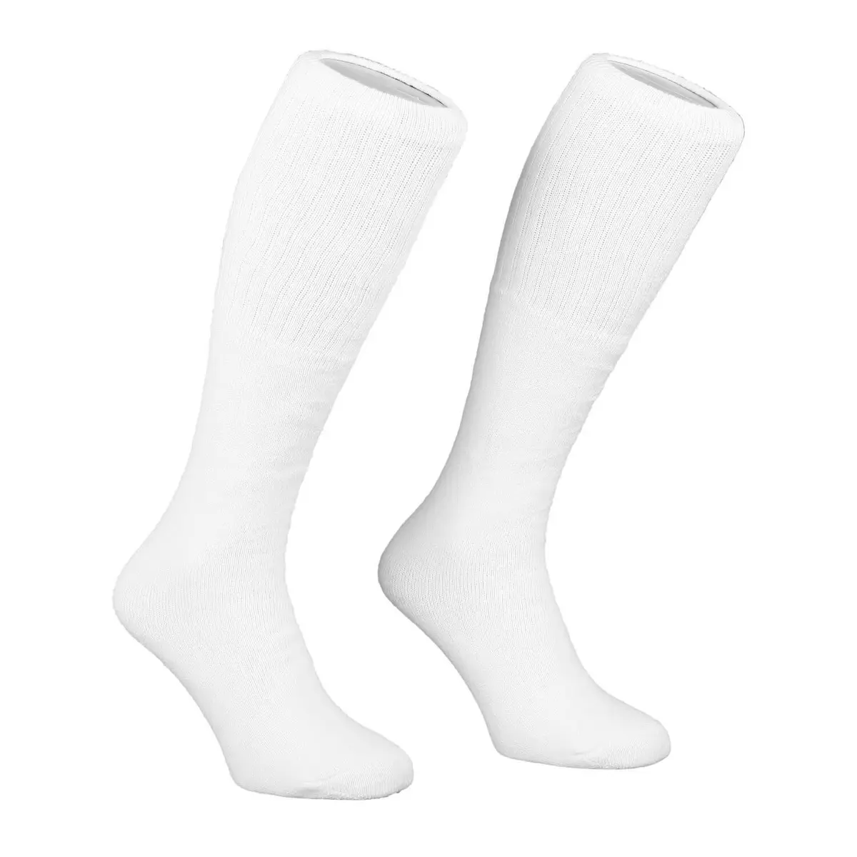 SKATERSOCKS 22" Knee High Classic Plain Solid White Tube Socks | Unisex Comfort Fit - main product image