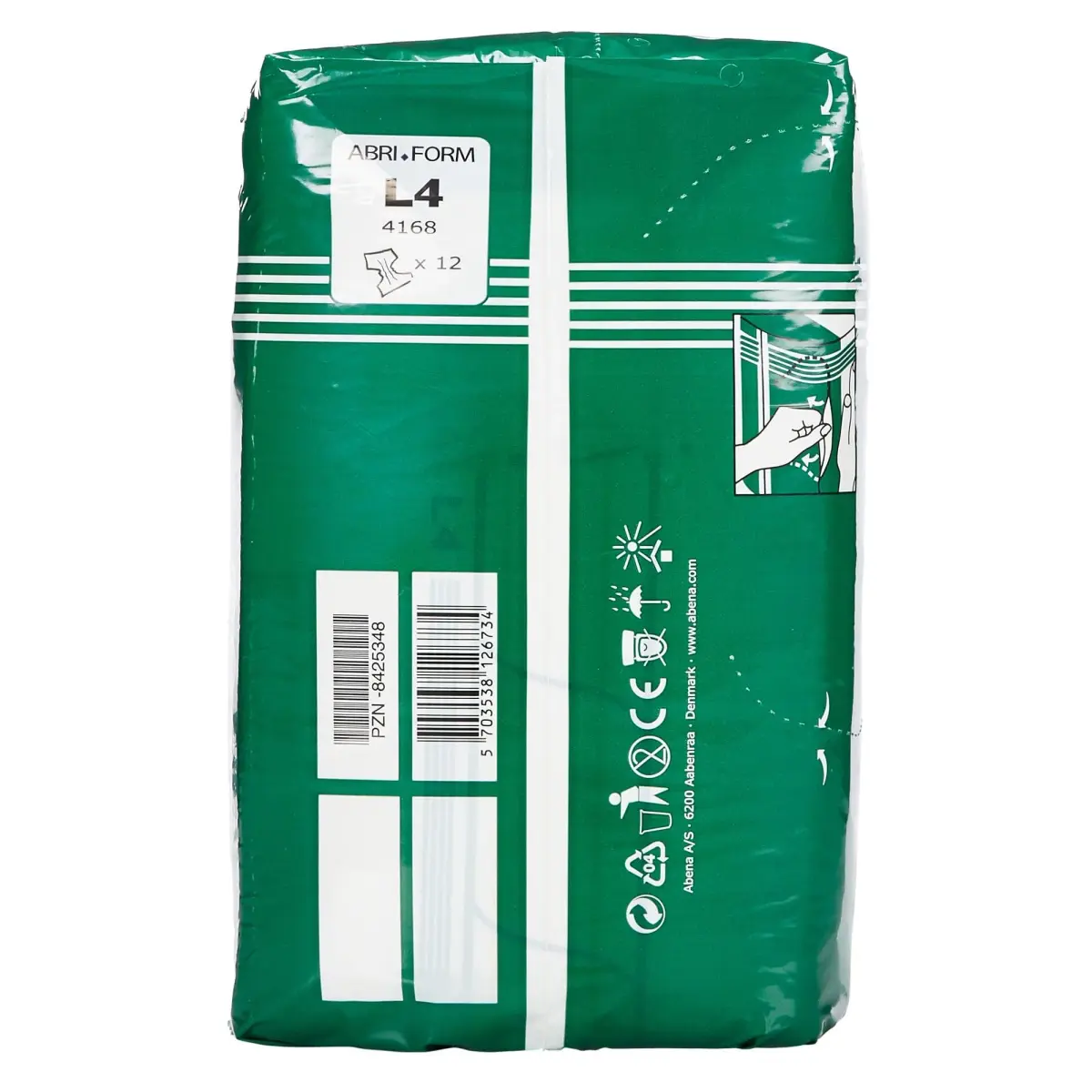 Abena Abri-Form Comfort L4 Plastic-Backed Briefs, Large 40"-60" Waist/Hips, 4000ml Absorbency | High-Security Incontinence Protection - view 4