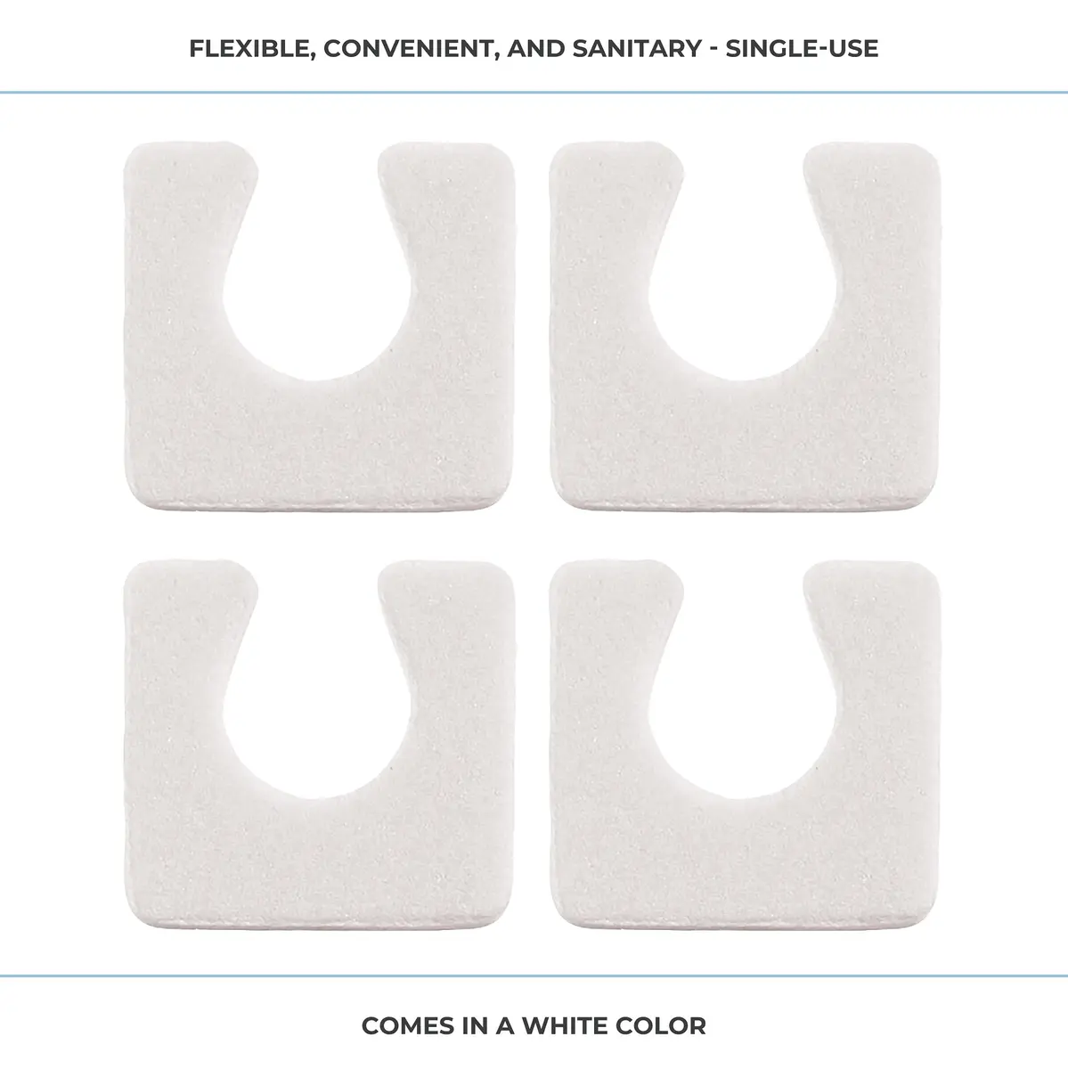 ForPro Sole Toe Separators, 144ct, White | Ultra-Soft Foam for Pedicure & Nail Polish (70-120 chars) - view 7