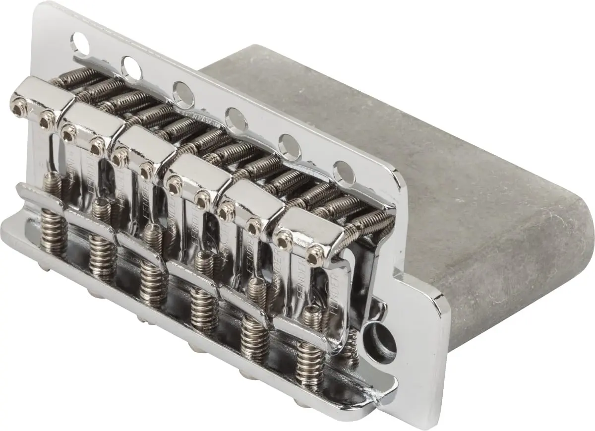 Fender Vintage-Style Standard Series Stratocaster Tremolo Assemblies | Chrome Bridge for Electric Guitar - main product image