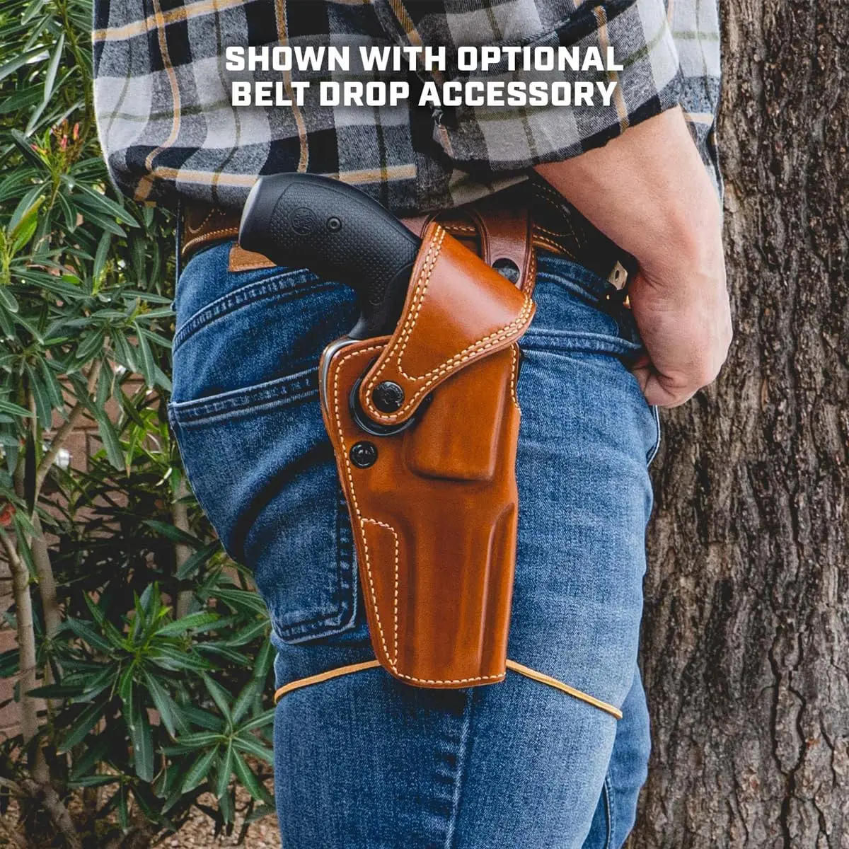 Galco Big Iron Belt Holster Compatible with S&W N Frame 6"/6 1/2"/4" & Colt Anaconda 6" | Premium Leather, Adjustable Fit, Right Hand - view 5