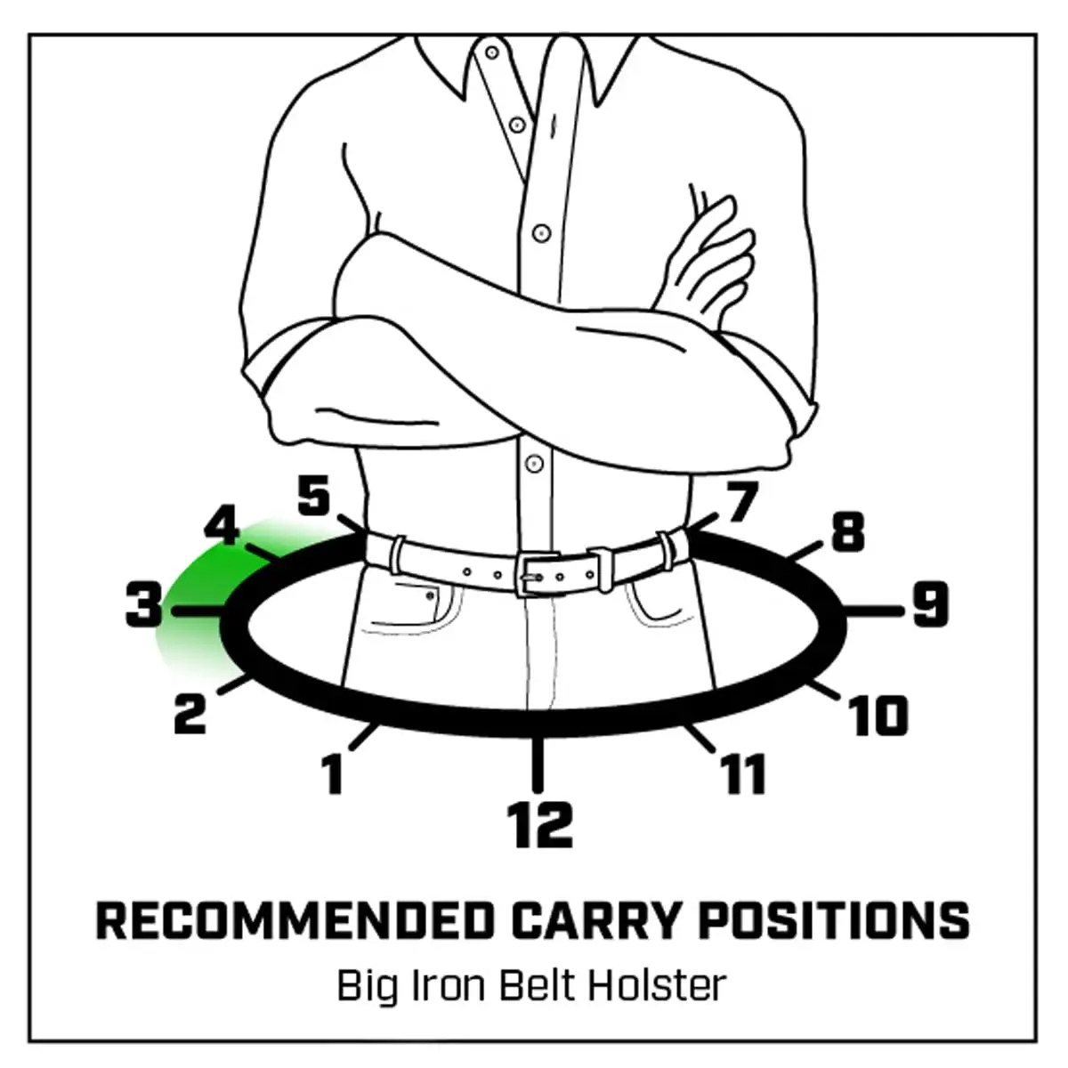 Galco Big Iron Belt Holster Compatible with S&W N Frame 6"/6 1/2"/4" & Colt Anaconda 6" | Premium Leather, Adjustable Fit, Right Hand - view 6