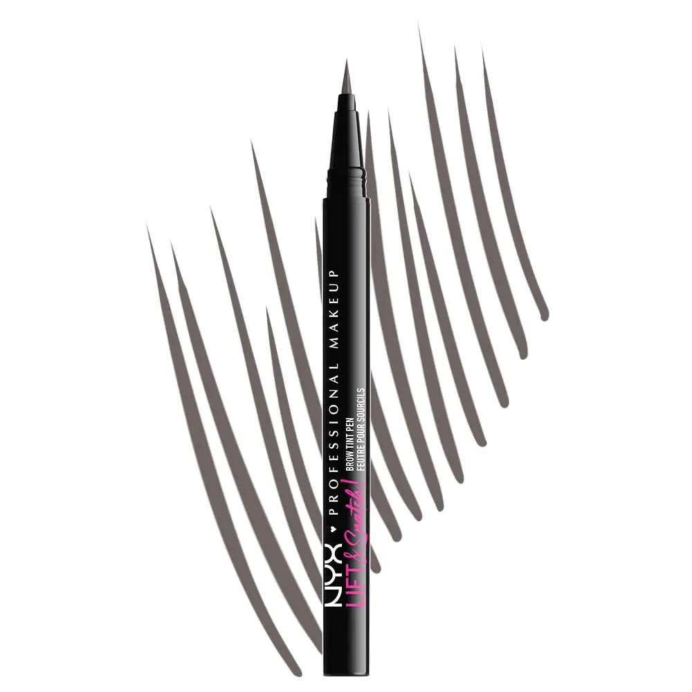 NYX PROFESSIONAL MAKEUP Lift & Snatch Eyebrow Tint Pen, Gray Black | Microbrush, 16HR Smudge-Resistant - main product image