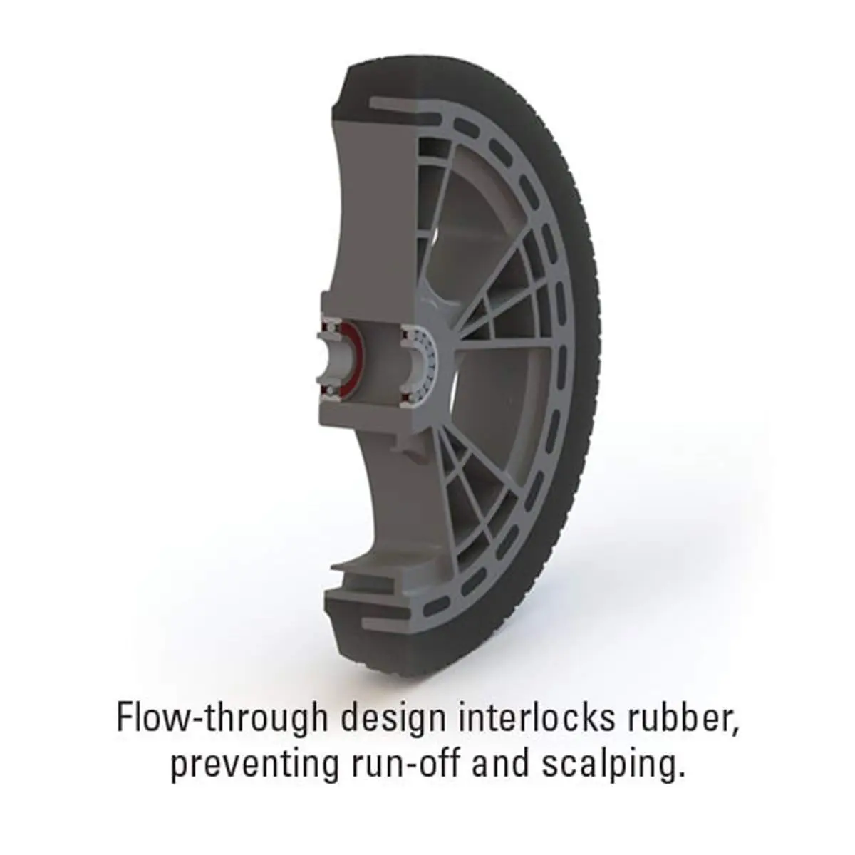 Magliner 10" Diameter Interlocked Microcellular Foam Wheel (111080) | Puncture-Resistant, Microcell Foam, 5/8" Bore - view 3