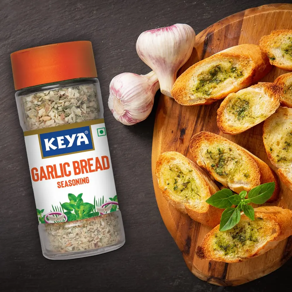 KEYA Garlic Bread Seasoning All Natural Healthy Spice Blend 50g (1.76 oz) | Premium Freeze-Dried Herbs - view 3