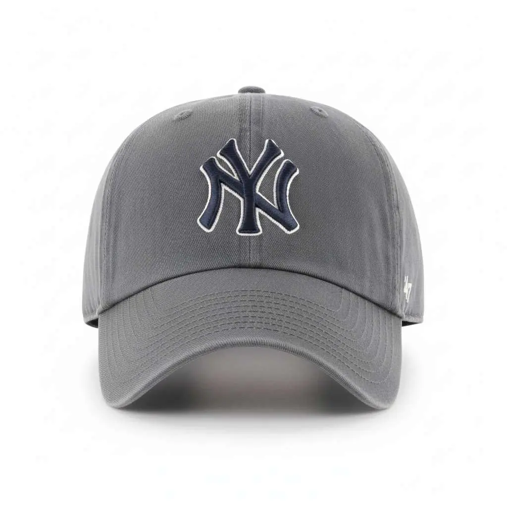 47 New York Yankees Adjustable Cap Charcoal | Vintage Fit & MLB Licensed - view 2