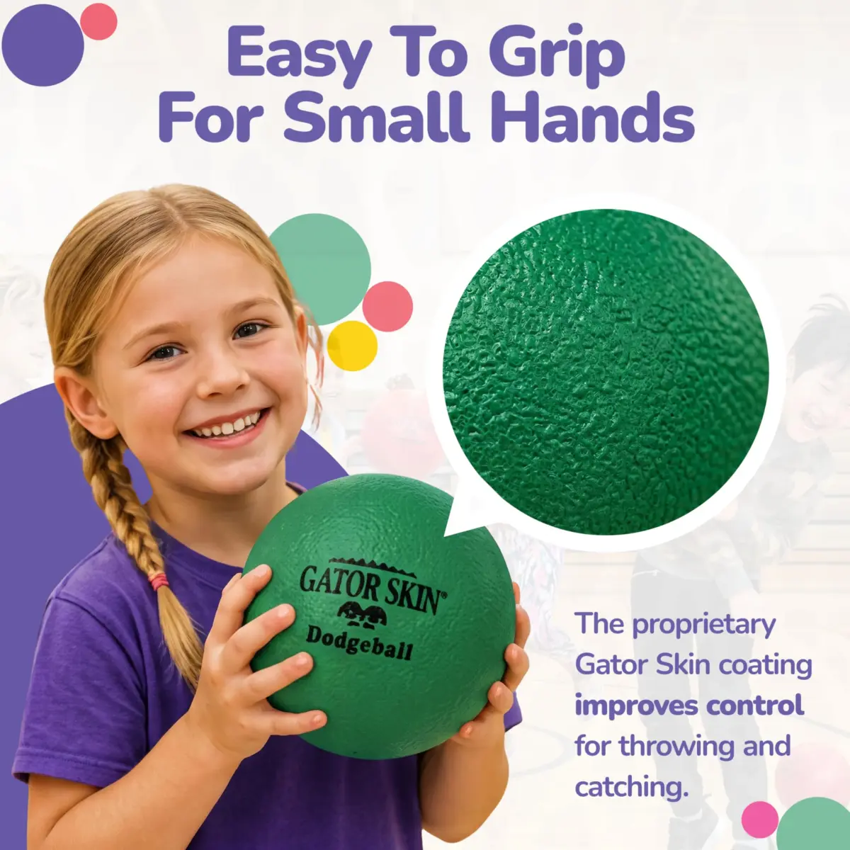 Gator Skin Foam Dodgeballs 6 Inch (156g) 6-Pack | No-Sting Fun for Kids Ages 4-8 - view 5