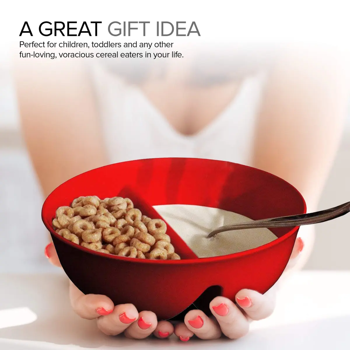 Just Solutions Crunch Anti-Soggy Cereal Bowl - Keeps Cereal Crunchy | BPA Free | Microwave Safe | Pack of 3 - view 8