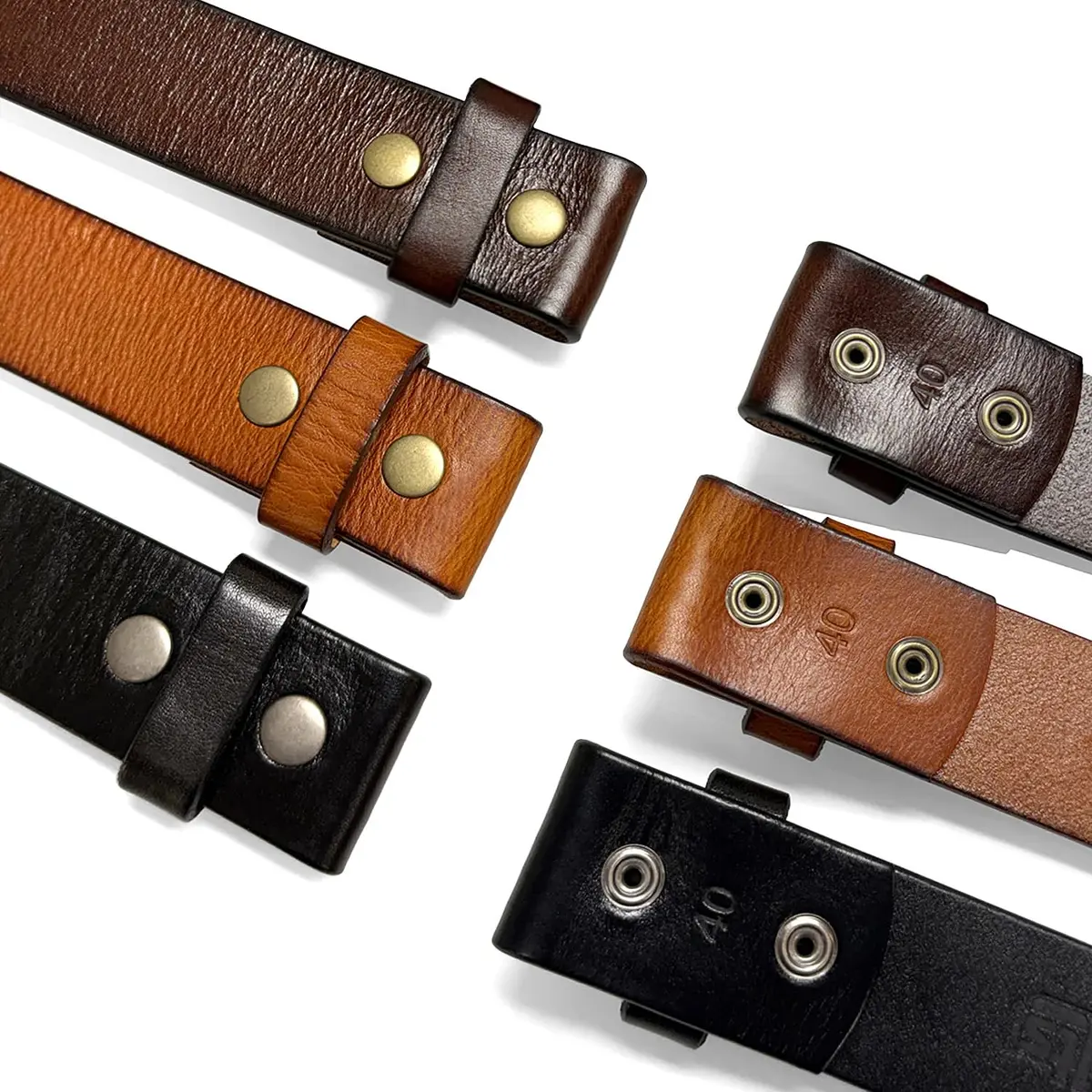 Belts.com Full Grain Leather Belt Strap 36 | No Slot Hole, Vintage Finish - view 4