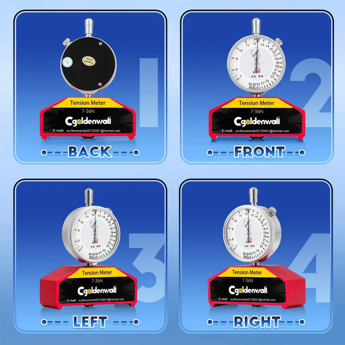 CGOLDENWALL High Precision Silk Screen Printing Tension Meter 7-36N | Accurate Force Measurement Tool - view 6