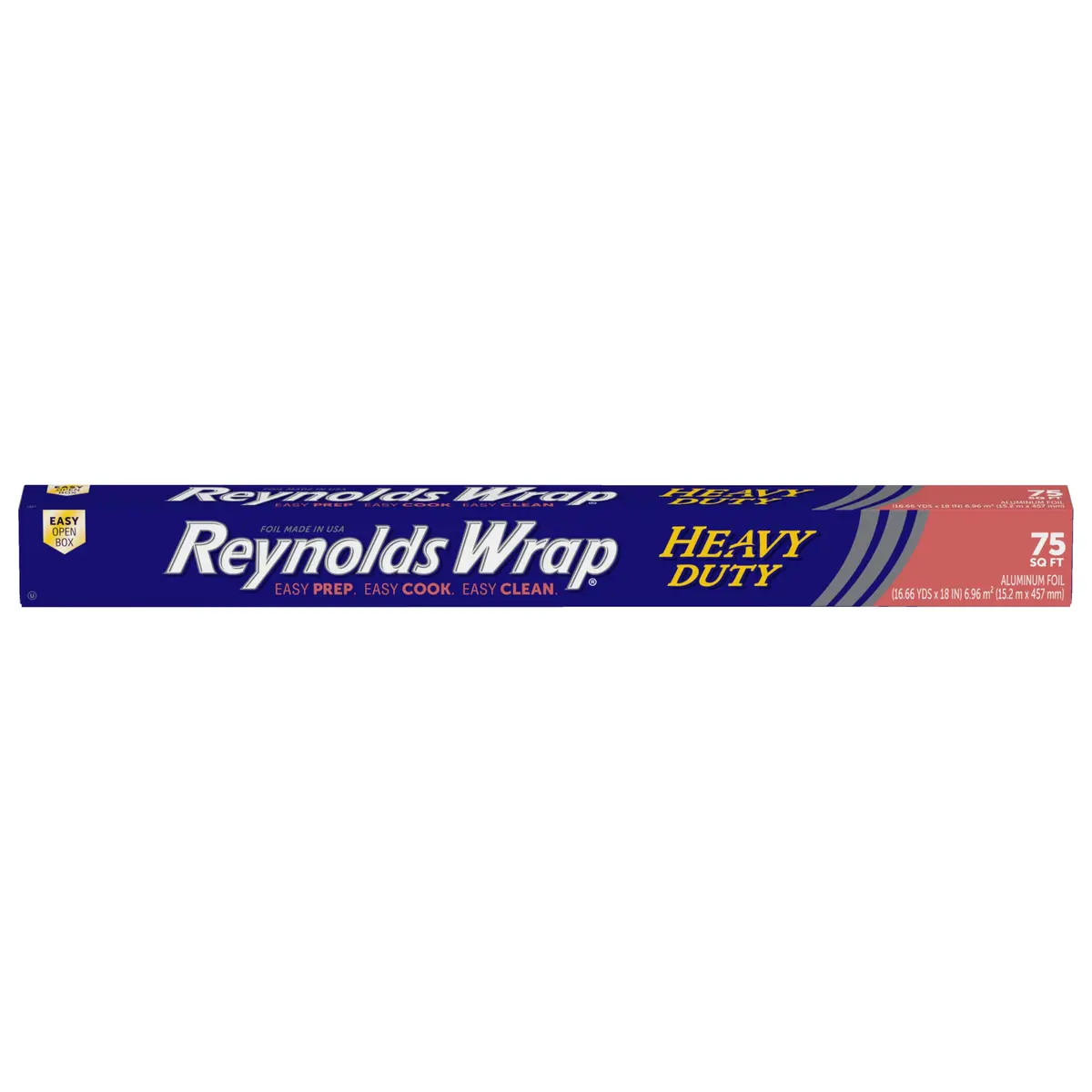 Reynolds Heavy Duty Aluminum Foil 18 Inch Width 75 Sq Ft | Food Grade Kitchen Wrap - main product image