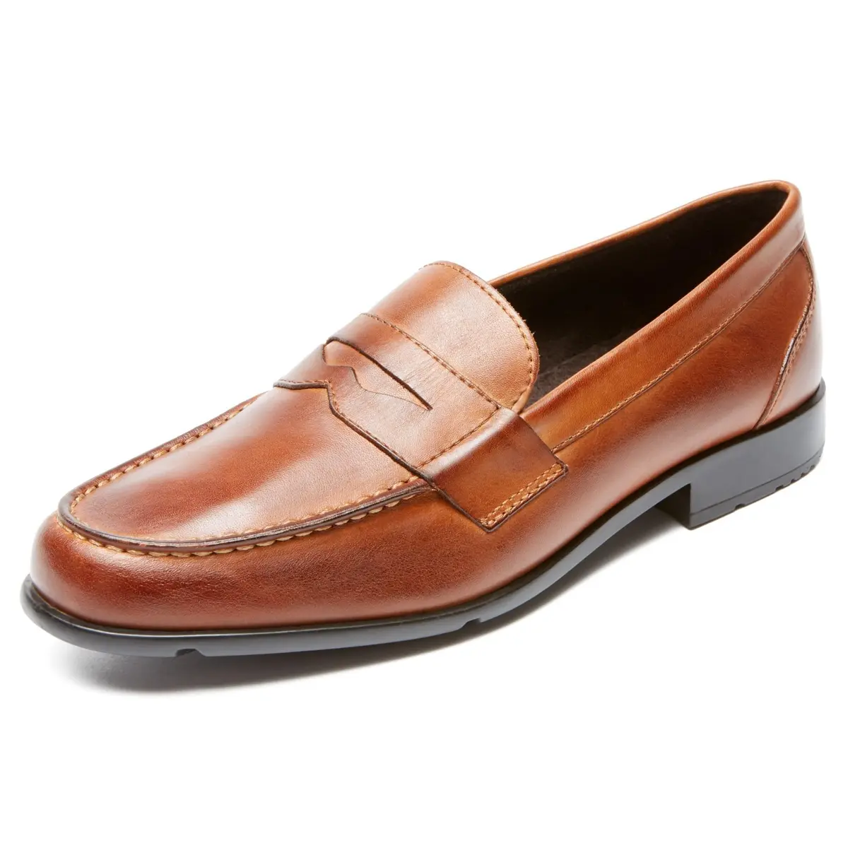 Rockport Men's Classic Loafer Penny, Cognac, 7 Medium | Lightweight Comfort & Classic Style - main product image