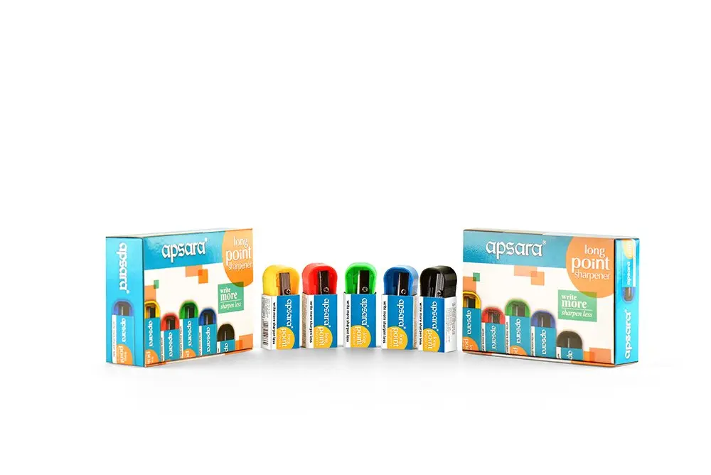 Apsara Long Point Sharpeners - Pack Of 20 | Long Tip for School & Office Use - view 3