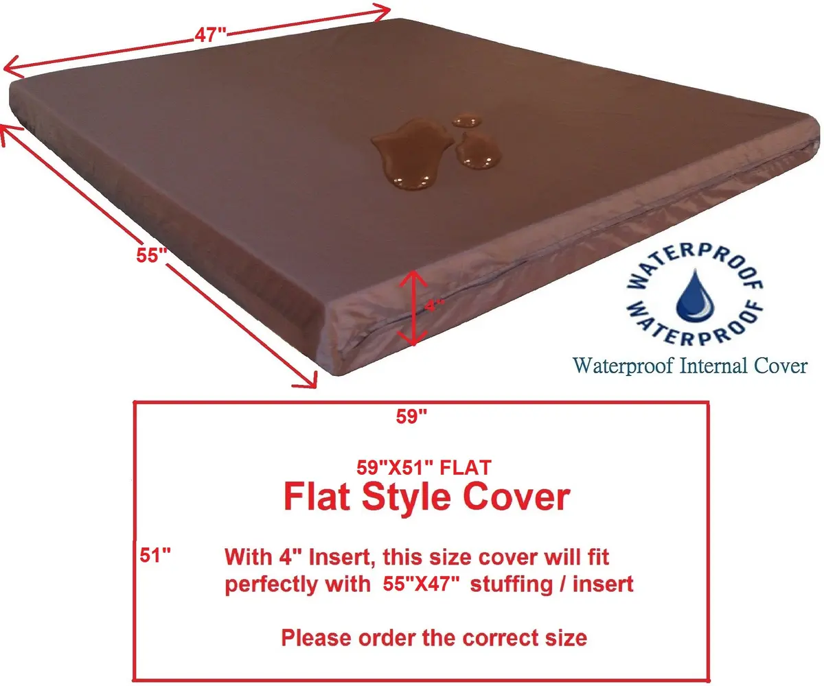 Dogbed4less Waterproof Internal Zipper Duvet Case for Jumbo/XXXL Pet Beds 150cm x 130cm (59"x51") | Protects Memory Foam Inserts - view 2