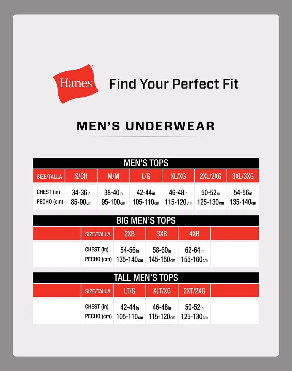 Hanes Mens Cotton Moisture-wicking V-neck Tee Undershirts 6 Pack | Soft, Tagless, Quick-Dry Comfort for Men - view 8