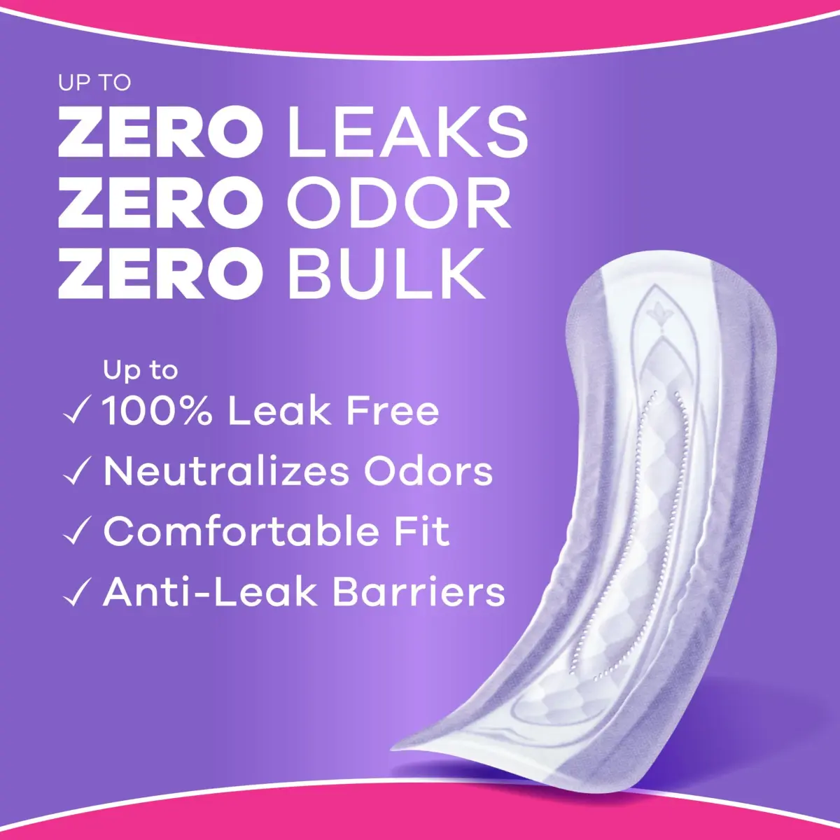Always Discreet Moderate Long Incontinence Pads 162ct | Drier, 4 Drop Length, USA Imported - view 2