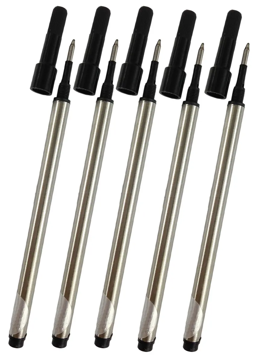 Gullor Spiral Refills for Jinhao Pen | 0.7mm Black Ink, Set of 10 - main product image
