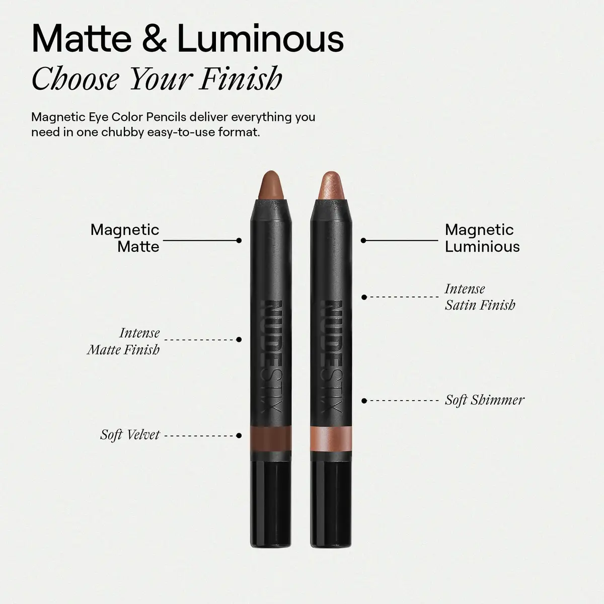 Nudestix Magnetic Luminous Eye Color – 4-in-1 Cream Eyeshadow Stick, 1 Count | Long-Wear, Waterproof Satin Finish | Vegan & Cruelty-Free - view 6