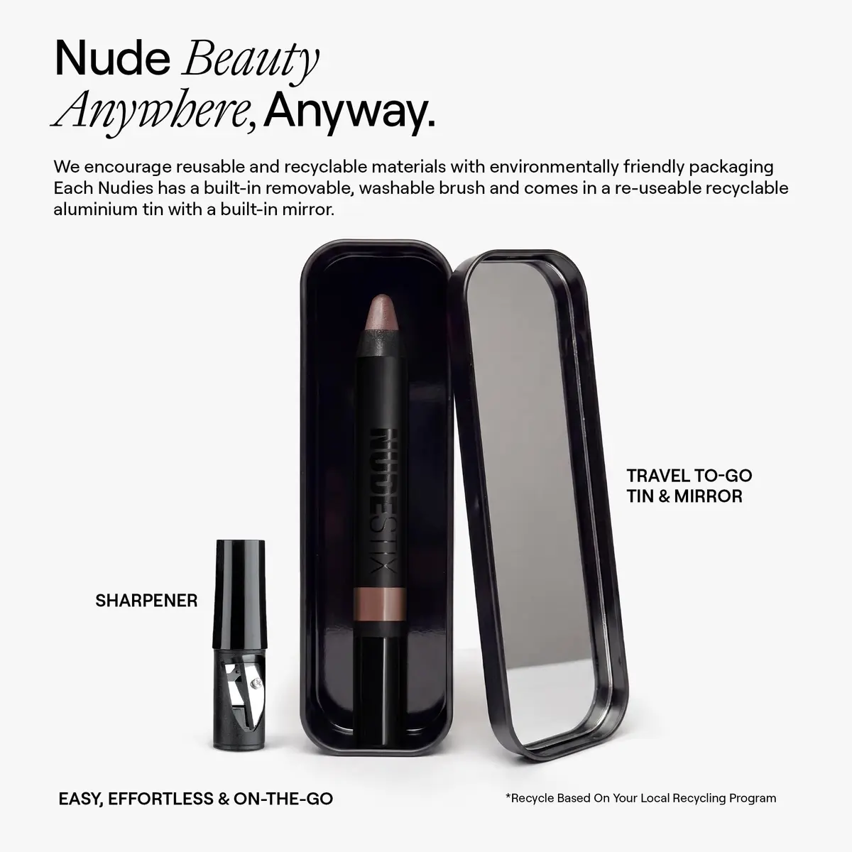 Nudestix Magnetic Luminous Eye Color – 4-in-1 Cream Eyeshadow Stick, 1 Count | Long-Wear, Waterproof Satin Finish | Vegan & Cruelty-Free - view 7