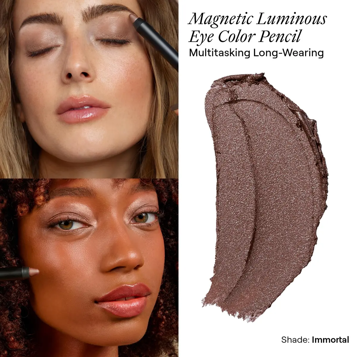 Nudestix Magnetic Luminous Eye Color – 4-in-1 Cream Eyeshadow Stick, 1 Count | Long-Wear, Waterproof Satin Finish | Vegan & Cruelty-Free - view 2