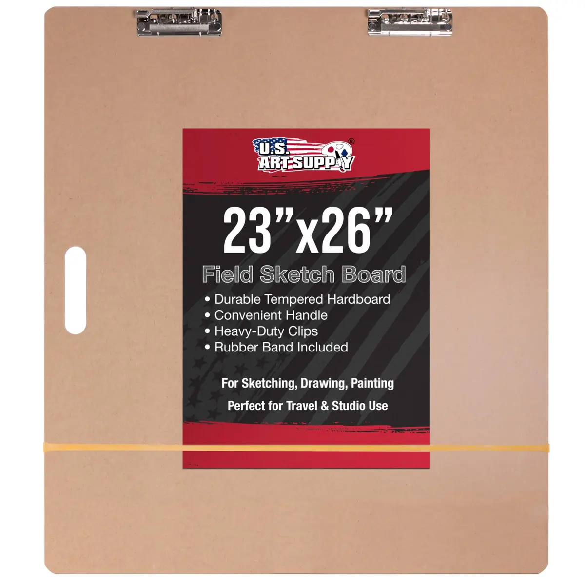 U.S. Art Supply 23" x 26" Artist Sketch Tote Board - Lightweight Hardboard | Portable & Durable Art Surface - main product image