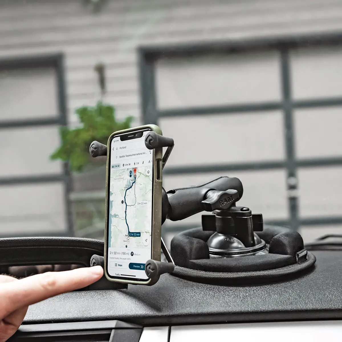 RAM MOUNTS X-Grip Windshield Phone Mount with Twist-Lock Suction Cup Base | Universal Smartphone Holder for Vehicles - view 4