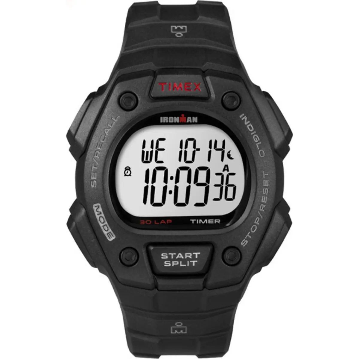 Timex Men's Ironman Classic 30 38mm Watch, Black Case Black Strap | 100-Hour Chronograph & INDIGLO - main product image