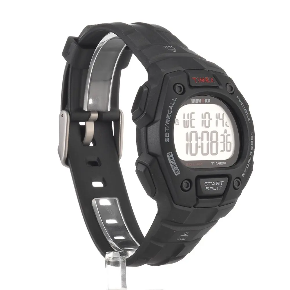 Timex Men's Ironman Classic 30 38mm Watch, Black Case Black Strap | 100-Hour Chronograph & INDIGLO - view 4