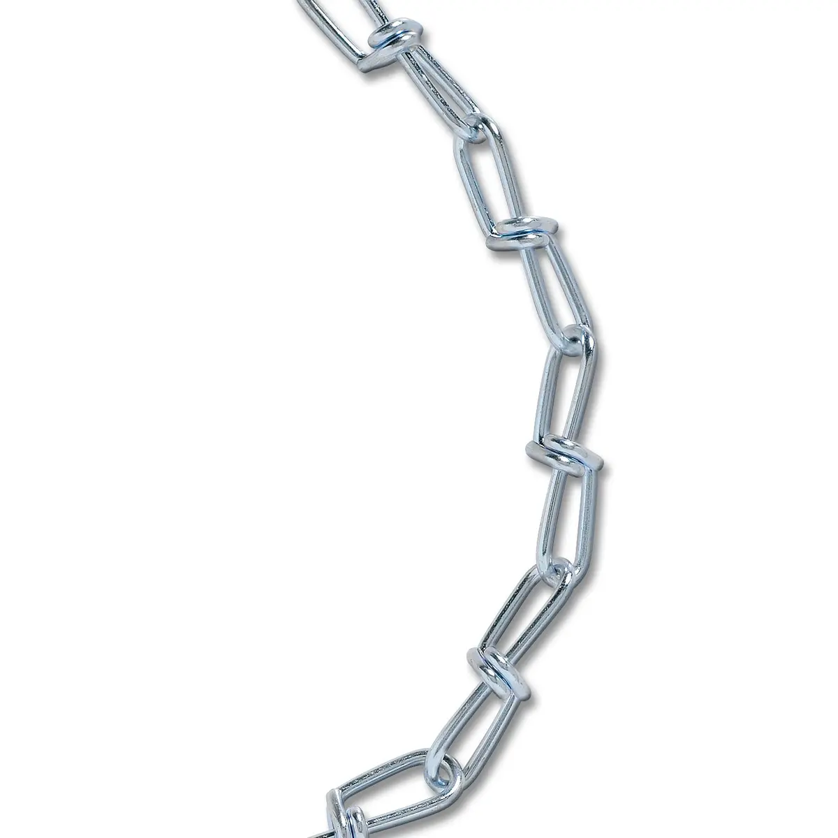 Koch A15921 2/0 Diameter 10-Feet Double Loop Electro Galvanized Chain | Up to 255 lbs WLL, Zinc Plated - main product image