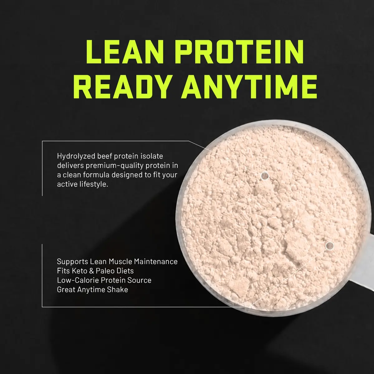 Ultimate Nutrition CarneBOLIC Beef Protein Isolate, Orange, 2 lb | Hydrolyzed, Dairy-Free, Keto & Paleo Friendly - view 6