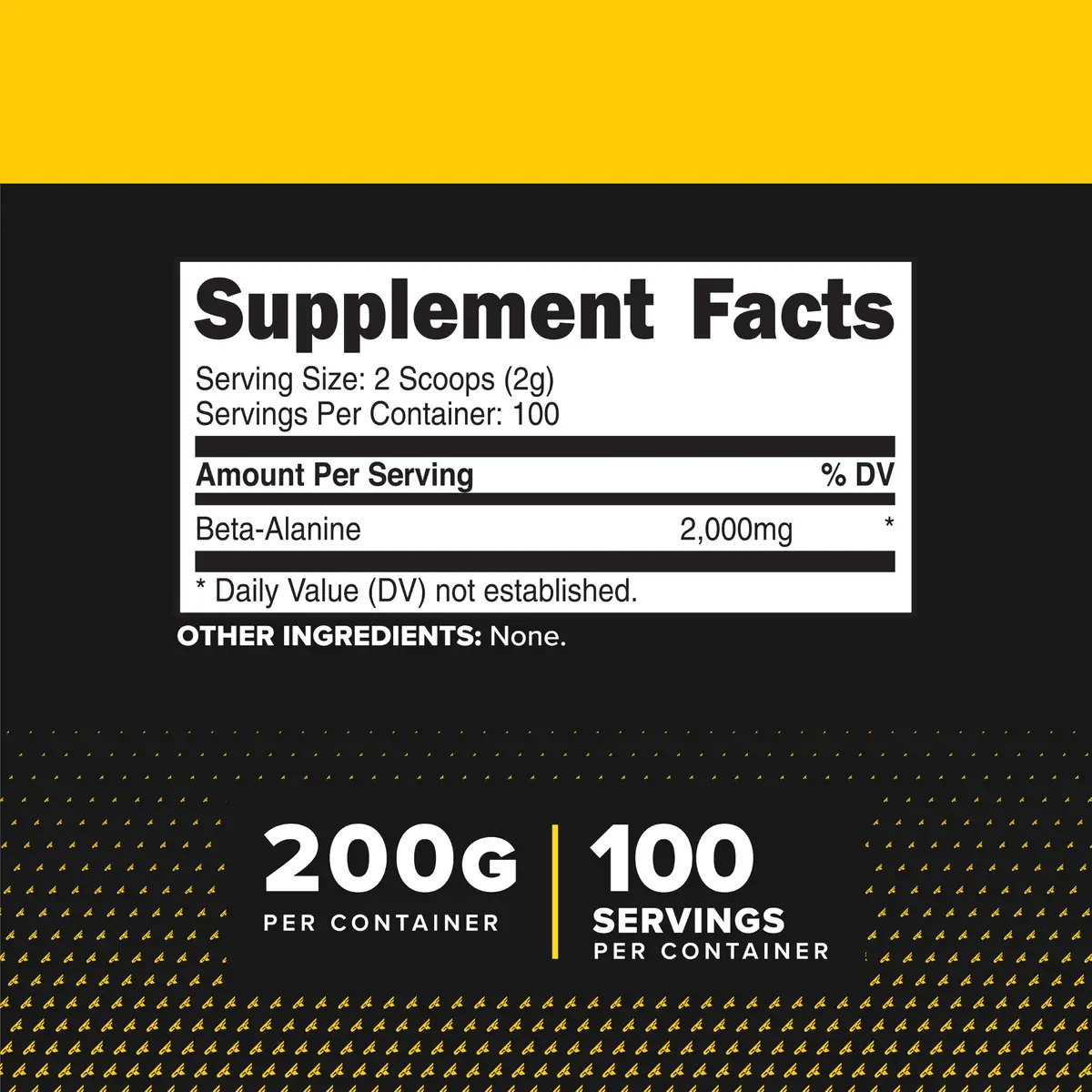 Primaforce Beta Alanine Powder 200g (7.1oz) | NSF Certified GMP Compliant Facility - view 2