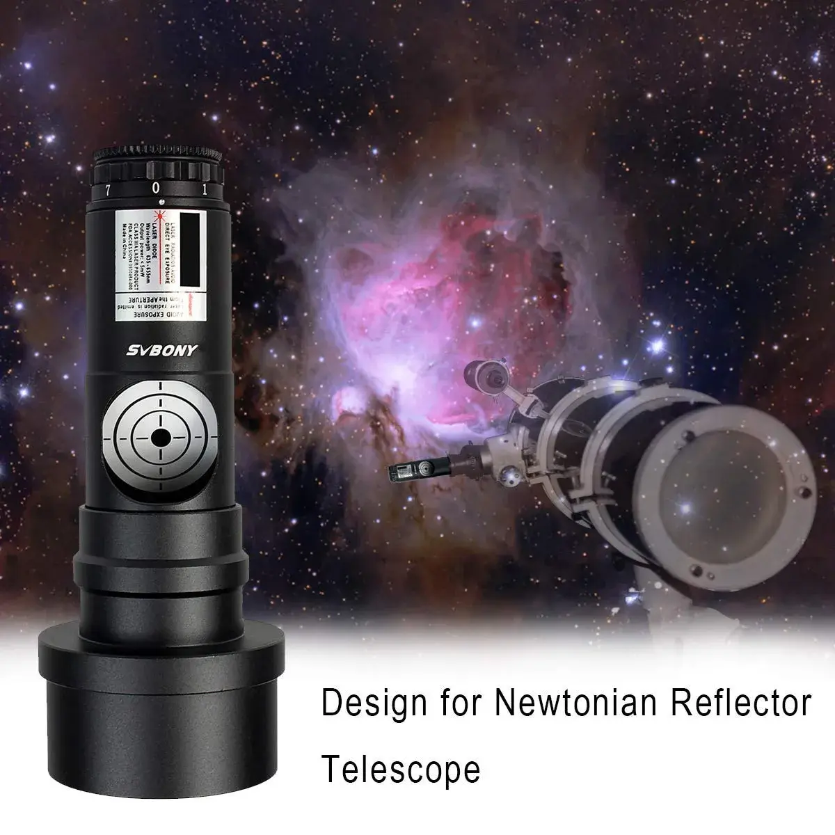 SVBONY Red Laser Collimator 1.25"/2" with 7 Brightness Levels | Newtonian & SCT Telescope Alignment Tool - view 4