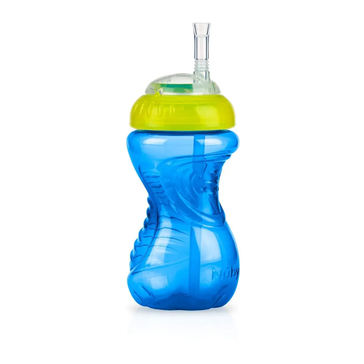 Nuby No-Spill Easy Grip Sippy Cup 300ml (10oz) 3-Pack | Spill-Proof Soft Straw Training Cup for Toddlers 12+ Months - view 7